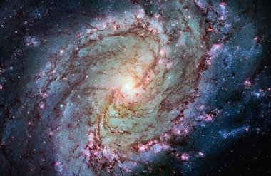 Messier 83, Southern Pinwheel Galaxy, M83 in the constellation Hydra clipart