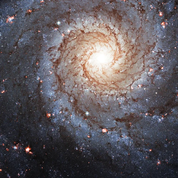 Messier 74, NGC 628 Galáxia espiral na constelação de Peixes — Fotografia de Stock