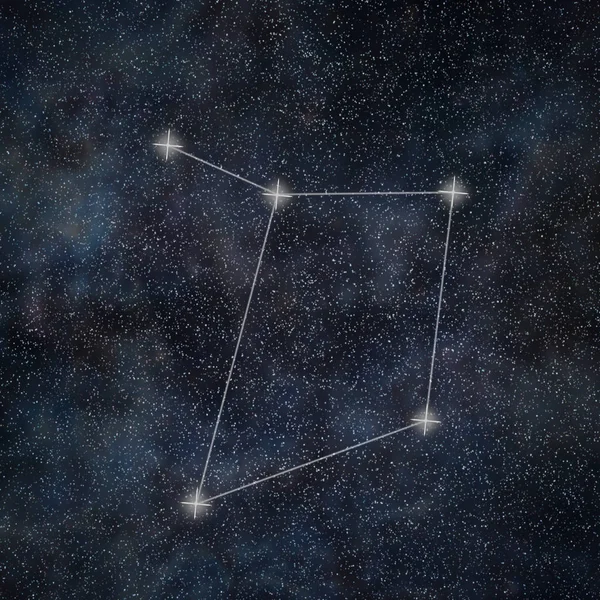 Libra Constellation. Zodiac Sign Libra constellation lines Galax — Stock Photo, Image