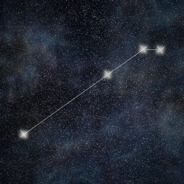 Constellation du Bélier. Signe du zodiaque Bélier constellation lignes Galax — Photo