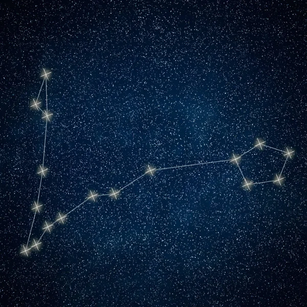 Costellazione dei Pesci. Segno zodiacale Linee di costellazione dei Pesci Gal — Foto Stock