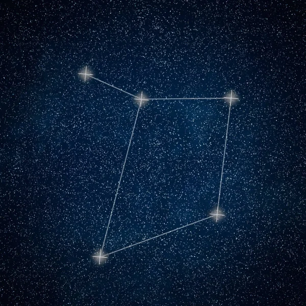 Libra Constellation. Zodiac Sign Libra constellation lines Galax — Stock Photo, Image