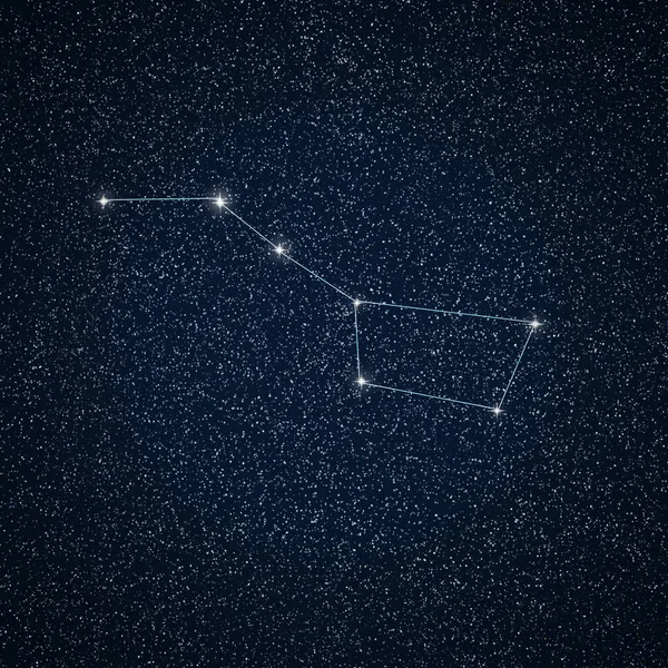 Csillagképek. Ursa Major (nagy medve) — Stock Fotó