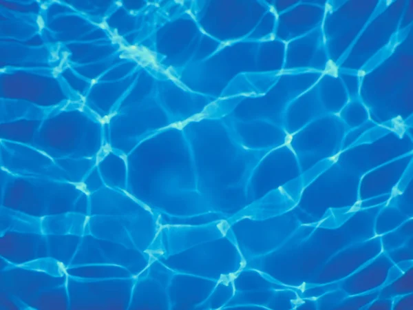 Niebieska woda rozrywana w basenie — Zdjęcie stockowe