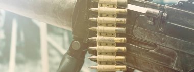 Eski makineli tüfek. Birinci Dünya Savaşı makineli tüfek.