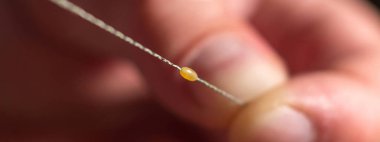 Adam el balıkçılık kanca bağlama. Teçhizat bağla. Kd teçhizat kravat 