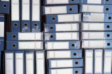 Bulut depolama kavramı görüntü. Bağlayıcı arşiv, yüzük bağlayıcı.