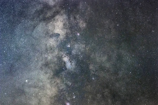 Close Láctea Galáxia Longa Exposição — Fotografia de Stock