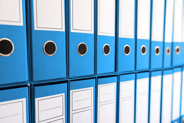 Папки на полке, папки в ряд
. 