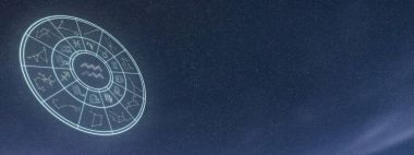 Burç ve Astroloji daire, kova zodyak Si hafif sembolleri