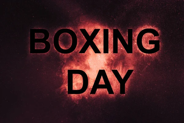 Tweede kerstdag. Boxing day verkoop concept. Verkoop. — Stockfoto