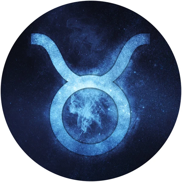 Ταύρος Zodiac σημάδι απομονώνονται σε λευκό φόντο — Φωτογραφία Αρχείου