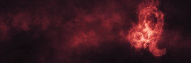 Leo Zodyak işareti. Leo Astroloji işareti. Şablon metin Oda.
