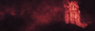 Akrep burcu. Akrep Astroloji işareti. Şablon metin Oda.