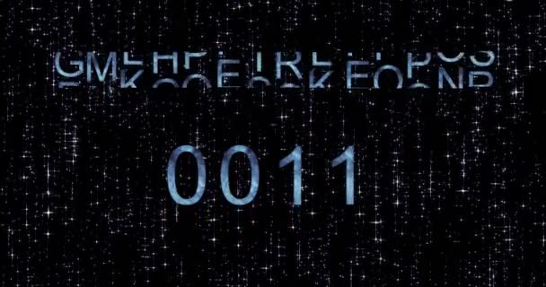 З новим роком 2018 синій зворотного відліку — стокове відео