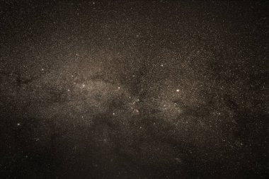 Samanyolu galaksi arka plan yakın çekim, Samanyolunun. Uzun pozlama fotoğraf.