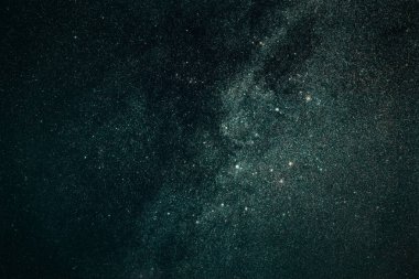 Samanyolu galaksi arka plan yakın çekim, Samanyolunun. Uzun pozlama fotoğraf.