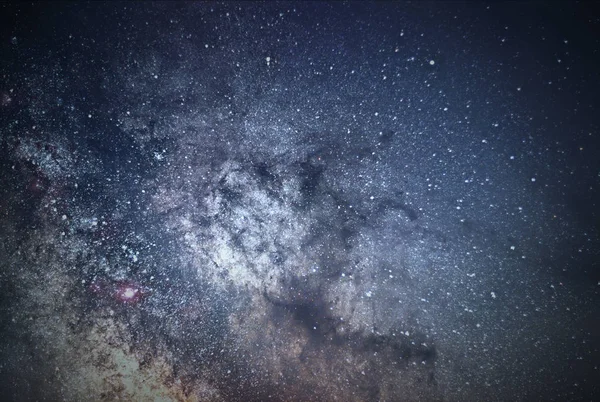 Calea Lactee Galaxie Fundal Aproape de Calea Lactee. Fotografie cu expunere lungă . — Fotografie, imagine de stoc