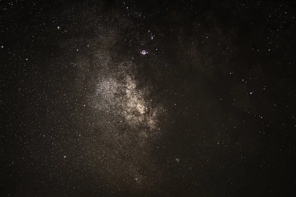 Milky Way Γαλαξίας φόντο γκρο πλαν του γαλακτώδη τρόπο. Μεγάλη έκθεση φωτογραφίας. — Φωτογραφία Αρχείου