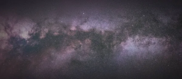 Milky Way Galaxy Bakgrund Närbild Milky Långt Lång Exponering Fotografi — Stockfoto