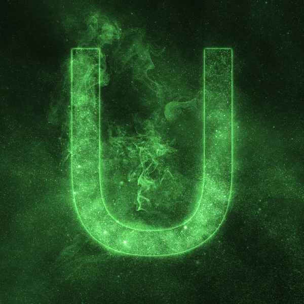 Letter U Alphabet Symbol Space Letter Night Sky Letter Stock Photo By C Allexxandar 173937874