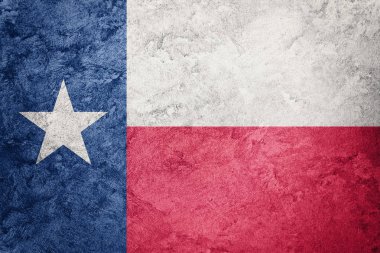 Grunge Texas devlet bayrağı. Texas bayrak arka plan doku.