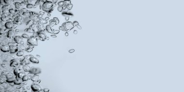 Sualtı hava kabarcıkları arka plan. Closeup hava kabarcıkları arka plan.