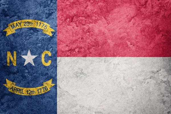 Grunge North Carolina vlag. Vlag van North Carolina achtergrond grunge textuur. — Stockfoto