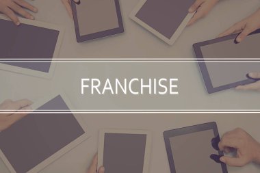 Franchise kavramı iş kavramı.