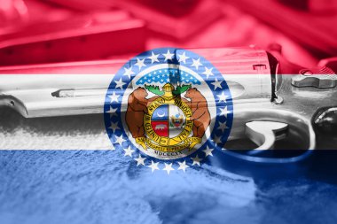 Missouri bayrak (ABD Devleti) silah kontrolü ABD. Amerika Birleşik Devletleri silah yasaları.