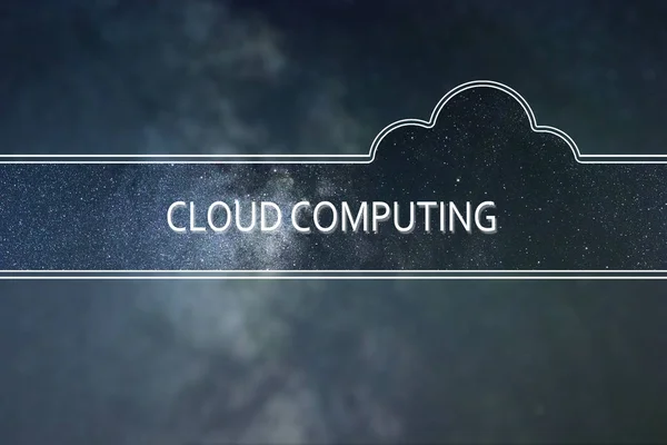 CLOUD COMPUTING word cloud Concept. Fond spatial . — Photo