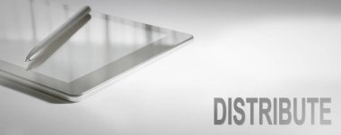 İş kavramı dijital teknoloji dağıtmak. Kavramı.