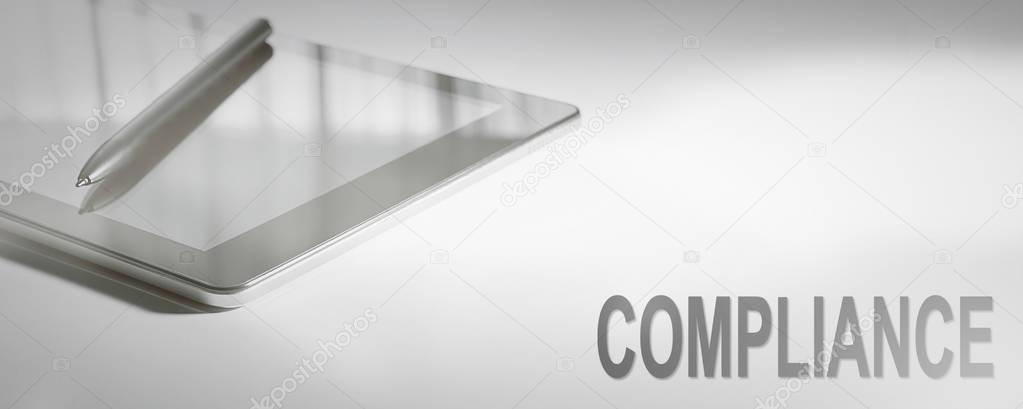 COMPLIANCE Business Concept Digital Technology. Graphic Concept.