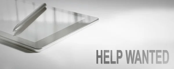 HELP WANTED Business Concept Digital Technology. Concetto grafico — Foto Stock