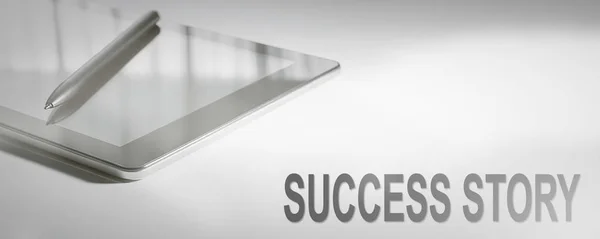 SUCCESS STORY Business Concept Digital Technology. Graphic Conce — Stock Photo, Image