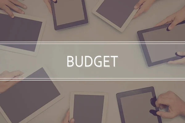 Budget Konzept Geschäftskonzept. — Stockfoto