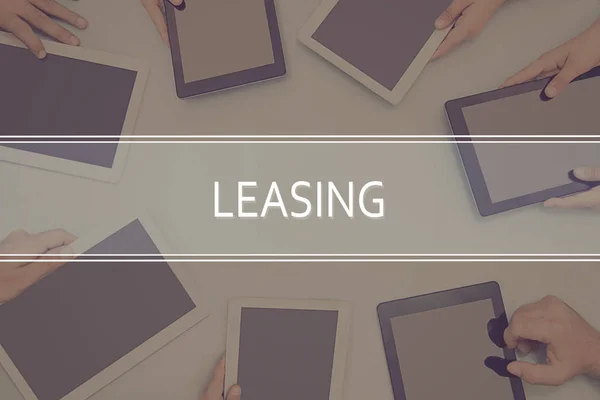 Leasing businessconcept van het Concept. — Stockfoto