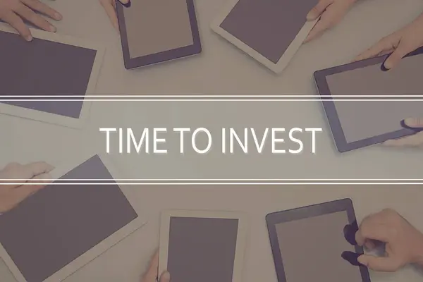 Zeit, Konzept Geschäftskonzept zu investieren. — Stockfoto
