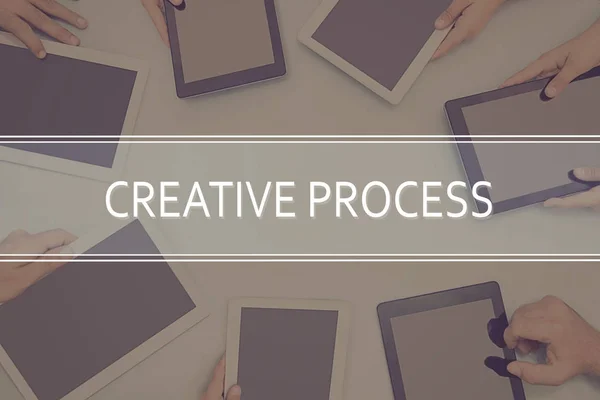 CREATIVE PROCESS Концепція бізнесу КОНСЕПТ . — стокове фото