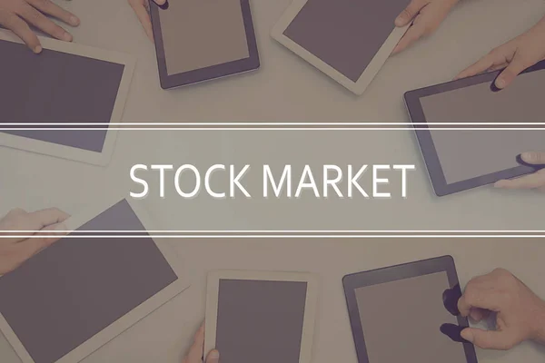 STOCK MERCADO CONCEITO Conceito de Negócio . — Fotografia de Stock
