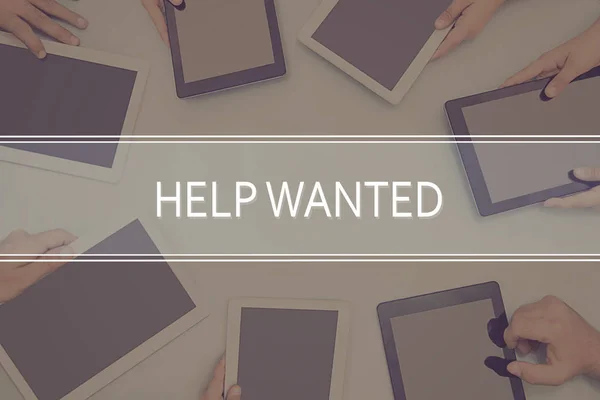 Help Wanted concetto di affari di concetto. — Foto Stock