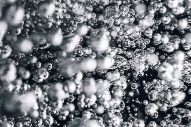 Sualtı kabarcıklar arka plan. Hava kabarcıkları içinde TZB su