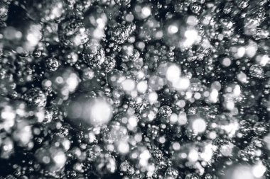 Sualtı kabarcıklar arka plan. Hava kabarcıkları içinde TZB su