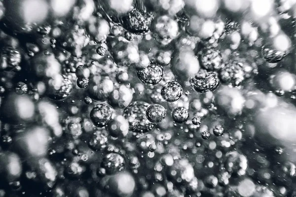 Undervattens bubblor abstrakt bakgrund. Luftbubblor i vatten bac — Stockfoto