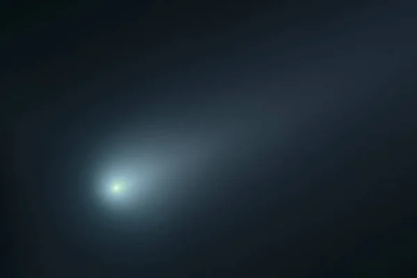 在夜空中的彗星. — 图库照片