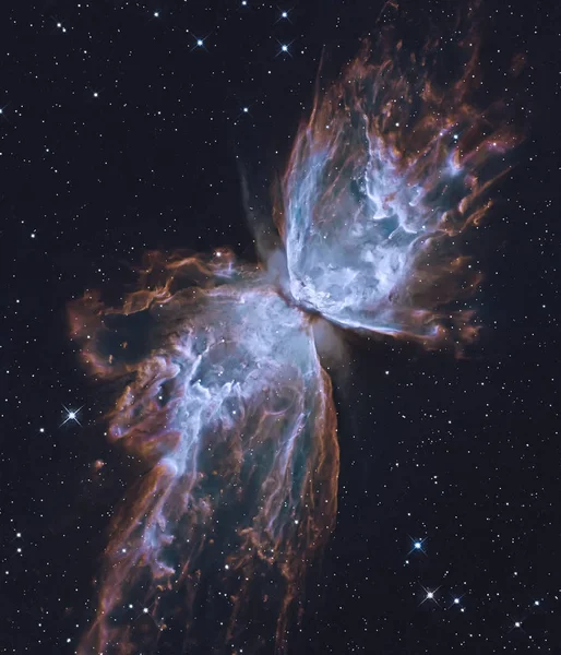 バタフライ星雲です。Nasa から提供されたこのイメージの要素. — ストック写真