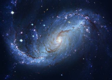 Oluşturan bölge, sarmal gökada Ngc 1672, genç mavi yıldız yıldız. 