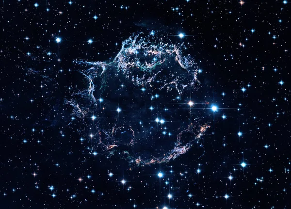 Resterna av en supernovaexplosion. Cassiopeia A. — Stockfoto