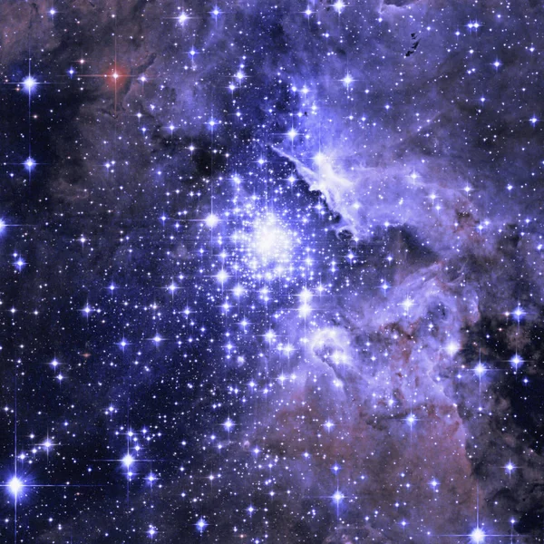 Cluster estelar. Región formadora de estrellas NGC 3603 . — Foto de Stock