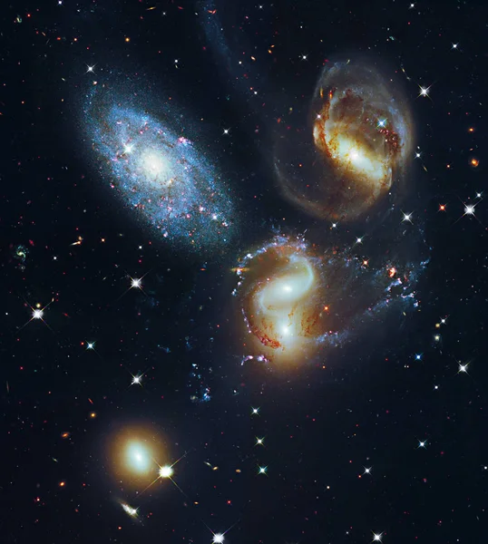 Grupo Galaxy. Quinteto de Stephan Escombros galácticos . — Foto de Stock